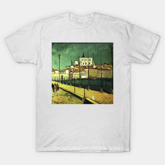 Lisbon in Van Gogh's style T-Shirt by Classical